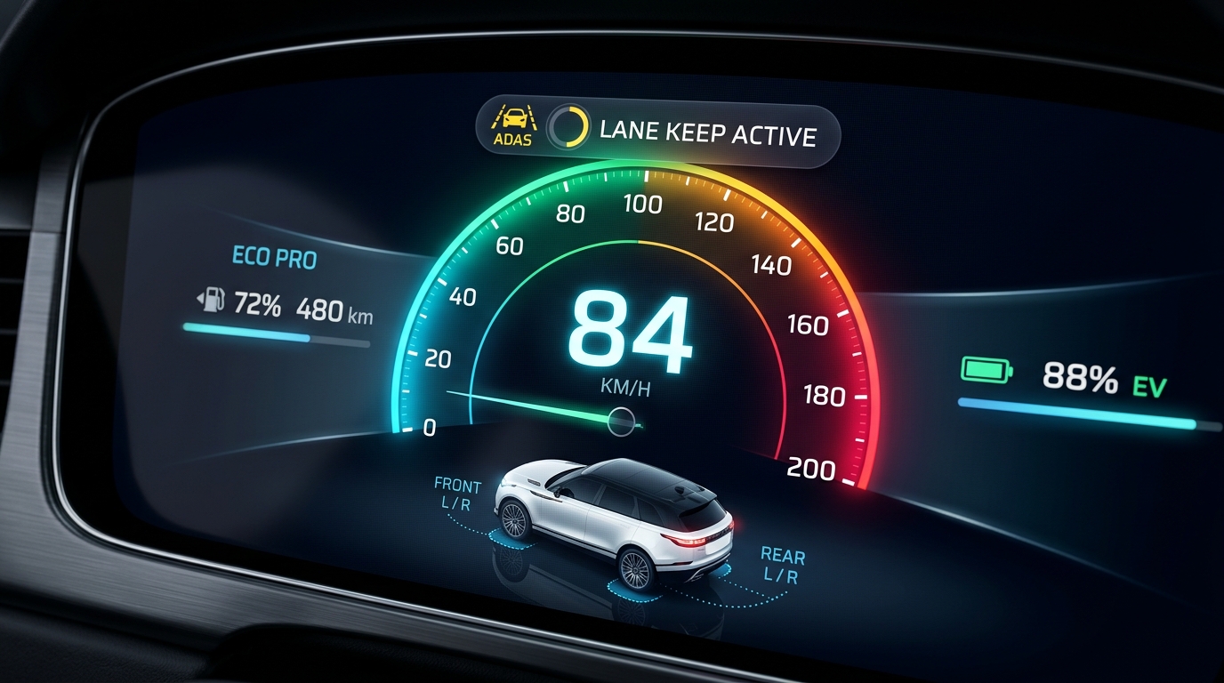 Speedometer Digital & Seatbelt Reminder